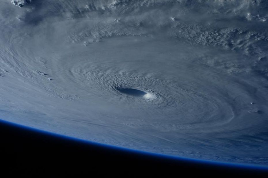 hurricane, from space