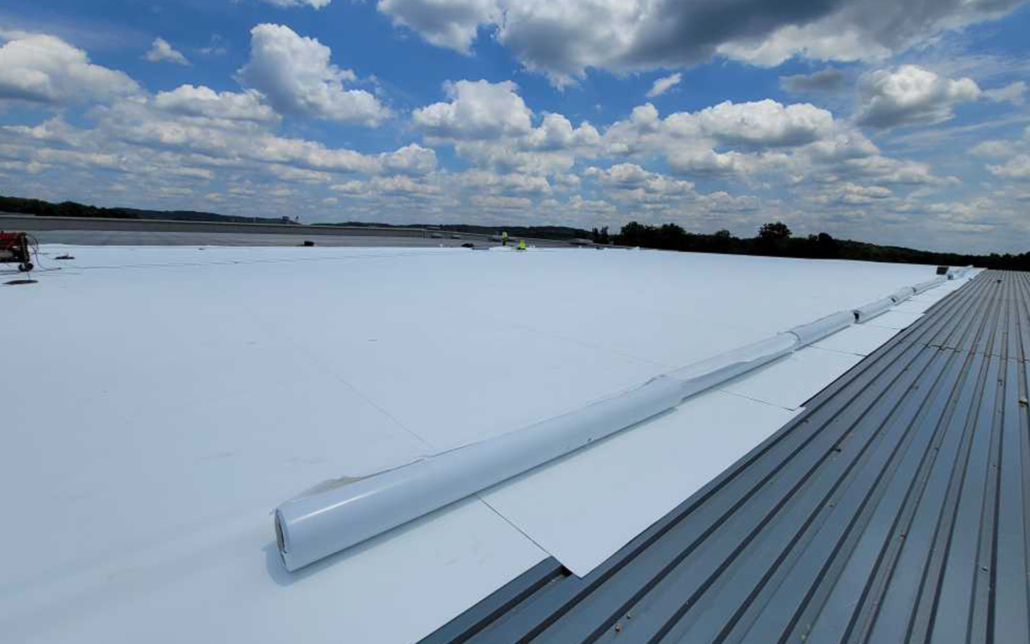 White flat roof